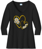 Hearts 7 Daisies VNeck