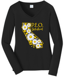 P.E.O. Sisterhoood California VNeck