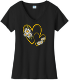 Hearts 7 Daisies VNeck