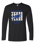 GSWAM Texas . . . . . . . . . . . . . .  SOFT COTTON TEE . . . . . . . .  White & Royal