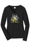 Daisy Line Art VNeck - Maryland