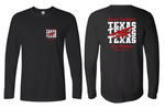 GSWAM TEXAS Red & White SOFT COTTON TEE . . . . . . . . . . Chest Crest & Design on Back
