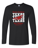 GSWAM Texas . . . . . . . . . . . . . MOISTURE MANAGEMENT TEE   White & Red