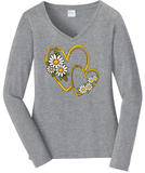 Hearts 7 Daisies VNeck