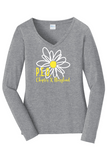 Daisy Line Art VNeck - Maryland