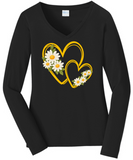 Hearts 7 Daisies VNeck