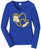 Hearts 7 Daisies VNeck