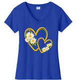 Hearts 7 Daisies VNeck
