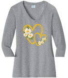 Hearts 7 Daisies VNeck