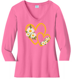 Hearts 7 Daisies VNeck