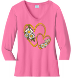 Hearts 7 Daisies VNeck