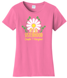 P.E.O. Sisterhood Chapter T. . . . . . Cotton Tee VNeck or Crew Neck . .  Ladies Fashion Fit