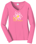 Daisy Line Art VNeck - Maryland