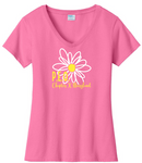 Daisy Line Art VNeck - Maryland