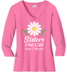 Chapter T  Sisters In Heart & Spirit . . . Cotton Tee ...  VNeck or Crew Neck . . . . . . . . . Ladies Fashion Fit