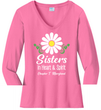 Chapter T  Sisters In Heart & Spirit . . . Cotton Tee ...  VNeck or Crew Neck . . . . . . . . . Ladies Fashion Fit