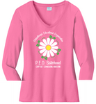 Philanthropic Educational Organization Chapter T. . . Cotton Tee VNeck or Crew Neck . . . . . . . . . Ladies Fashion Fit