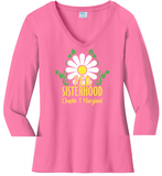 P.E.O. Sisterhood Chapter T. . . . . . Cotton Tee VNeck or Crew Neck . .  Ladies Fashion Fit