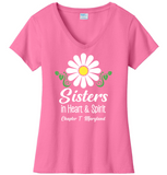 Chapter T  Sisters In Heart & Spirit . . . Cotton Tee ...  VNeck or Crew Neck . . . . . . . . . Ladies Fashion Fit