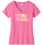 Chapter T  Maryland Cotton Tee ...  VNeck or Crew Neck . . . . . . . . . Ladies Fashion Fit