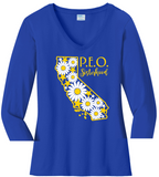 P.E.O. Sisterhoood California VNeck