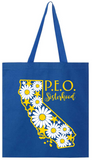 Canvas Totes California & Retro Daisies
