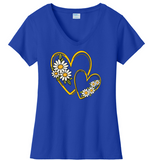Hearts 7 Daisies VNeck