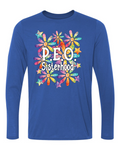 P.E.O. Sisterhood WaterColor Daisies  ...   Crew Neck Ladies Fit