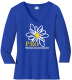 P.E.O. Daisy Line Art - VNeck