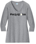 #equipoise VNeck Cotton Tee ...  Ladies Fashion Fit