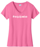 #equipoise VNeck Cotton Tee ...  Ladies Fashion Fit