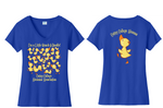 Cottey Alumnae Quack A Doodle VNeck Ladies Fit