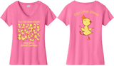 Cottey Alumnae Quack A Doodle VNeck Ladies Fit