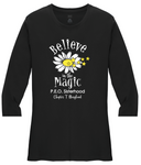 Believe in the Magic of P.E.O.  . . . . . . . . . Chapter T Cotton Tee VNeck or Crew Neck . Ladies Fashion Fit