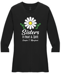 Chapter T  Sisters In Heart & Spirit . . . Cotton Tee ...  VNeck or Crew Neck . . . . . . . . . Ladies Fashion Fit