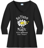 Believe in the Magic of P.E.O.  . . . . . . . . . Chapter T Cotton Tee VNeck or Crew Neck . Ladies Fashion Fit