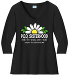 P.E.O. Virtues Chapter T. . . . . . Cotton Tee VNeck or Crew Neck . .  Ladies Fashion Fit