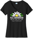 P.E.O. Virtues Chapter T. . . . . . Cotton Tee VNeck or Crew Neck . .  Ladies Fashion Fit