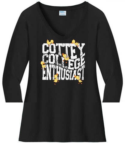 Cottey Enthusiast with Ducks Ladies Fit VNeck