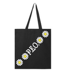 P.E.O. Daisies Diagonal - Canvas Bag