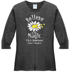 Believe in the Magic of P.E.O.  . . . . . . . . . Chapter T Cotton Tee VNeck or Crew Neck . Ladies Fashion Fit