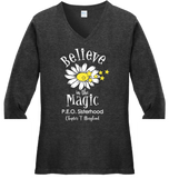 Believe in the Magic of P.E.O.  . . . . . . . . . Chapter T Cotton Tee VNeck or Crew Neck . Ladies Fashion Fit