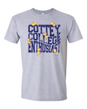 Cottey College Enthusiast Warp Font CrewNeck Unixex Fit