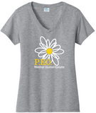 P.E.O. Daisy Line Art - VNeck