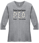 P.E.O. Daisy Font  . . . . Chapter T . . . . . . . Cotton Tee VNeck or Crew Neck . . . . . . . . Ladies Fashion Fit