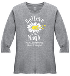 Believe in the Magic of P.E.O.  . . . . . . . . . Chapter T Cotton Tee VNeck or Crew Neck . Ladies Fashion Fit