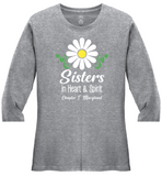 Chapter T  Sisters In Heart & Spirit . . . Cotton Tee ...  VNeck or Crew Neck . . . . . . . . . Ladies Fashion Fit