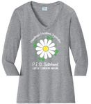 Philanthropic Educational Organization Chapter T. . . Cotton Tee VNeck or Crew Neck . . . . . . . . . Ladies Fashion Fit