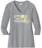 Chapter T  Maryland Cotton Tee ...  VNeck or Crew Neck . . . . . . . . . Ladies Fashion Fit