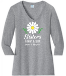 Chapter T  Sisters In Heart & Spirit . . . Cotton Tee ...  VNeck or Crew Neck . . . . . . . . . Ladies Fashion Fit